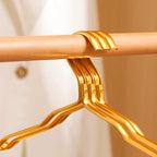Premium Metal Clothes Hangers Gold Non-Slip Heavy-Duty Space-Saving for Coats Dresses Suits — Image 4