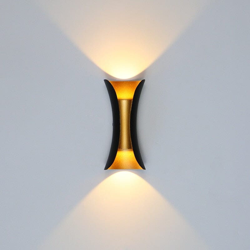 Modern LED Wall Sconce Light Fixture - Black and Gold, IP65 Waterproof, Small 6W/Large 10W — Image 13