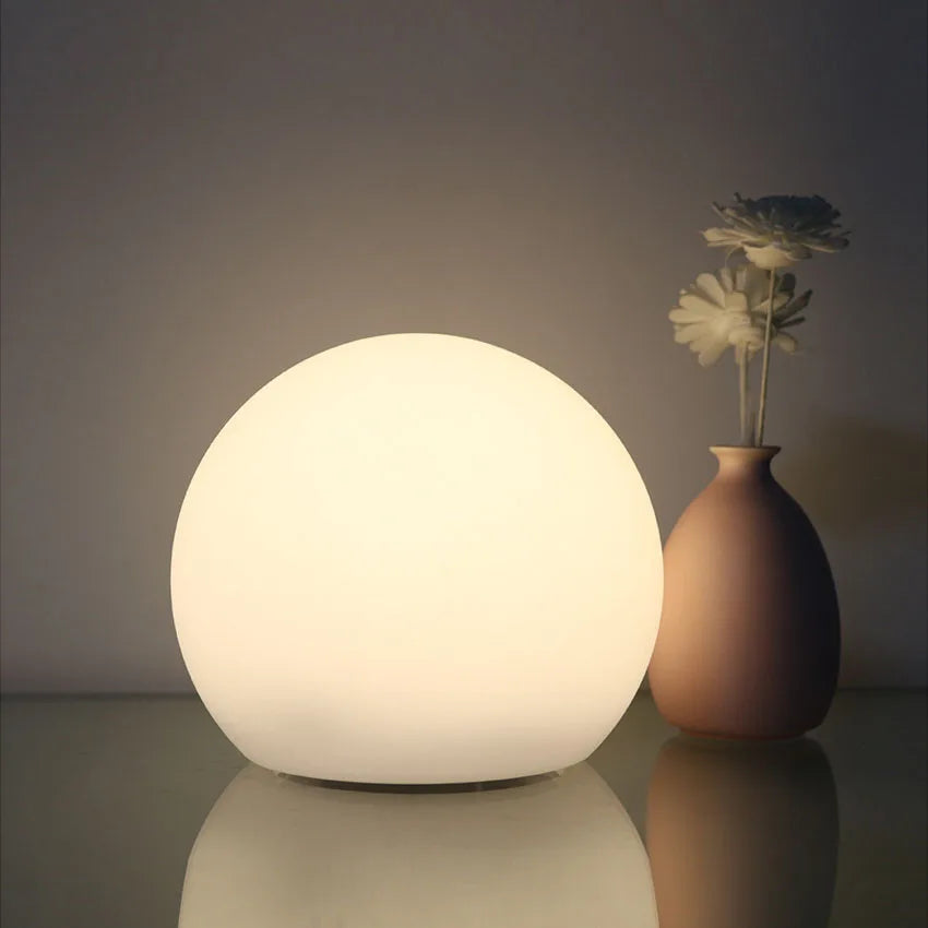 Modern LED Sphere Table Lamp Remote Control RGB Color Changing Mood Light — Main Image