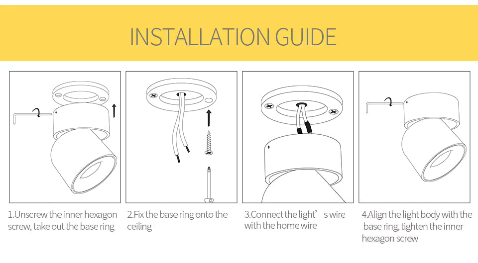 Modern Adjustable LED Ceiling Spotlight Black Aluminium 110mm — Image 7