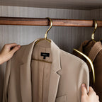 Premium Metal Clothes Hangers Gold Non-Slip Heavy-Duty Space-Saving for Coats Dresses Suits — Image 3