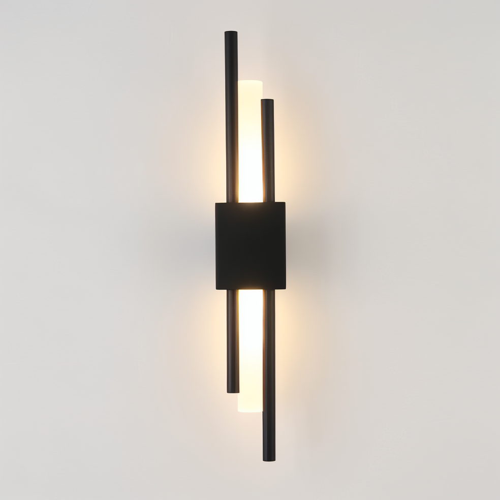 Modern LED Wall Sconce Light Fixture - Gold Finish, Acrylic and Metal, 50cm — Image 23