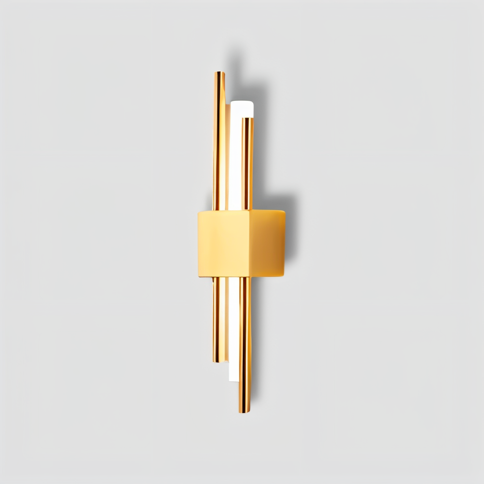 Modern LED Wall Sconce Light Fixture - Gold Finish, Acrylic and Metal, 50cm — Image 22