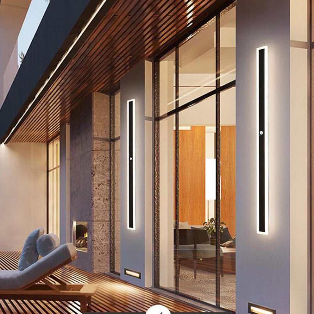 Modern LED Wall Light Sleek Black Aluminum 150cm IP67 Waterproof Indoor Outdoor — Image 6