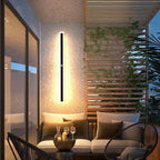 Modern LED Wall Light Sleek Black Aluminum 150cm IP67 Waterproof Indoor Outdoor — Image 3