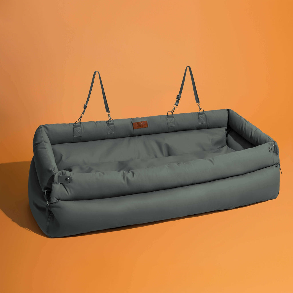 Funny Fuzzy Pet Car Seat Carrier Green Waterproof Anti-Scratch Travel Bed for Dogs Cats — Image 25