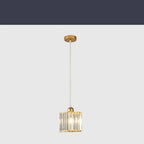 Elegant Crystal Pendant Light Fixture Glass Shade for Dining Room Kitchen Living Room — Image 6