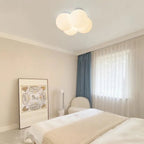 Modern Cloud Ceiling Light Fixture Glass LED Flush Mount White for Bedroom Living Room — Image 5