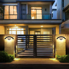 Modern LED Outdoor Wall Light with Motion Sensor, Black, Aluminum, Waterproof, Energy Efficient — Image 2