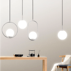 Contemporary Geometric Pendant Light Fixture - Gold & Black - Adjustable - 12W E27 — Image 4