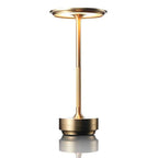 Luxlite Modern LED Table Lamp Brass Finish Dimmable Touch Control Rechargeable — Image 13