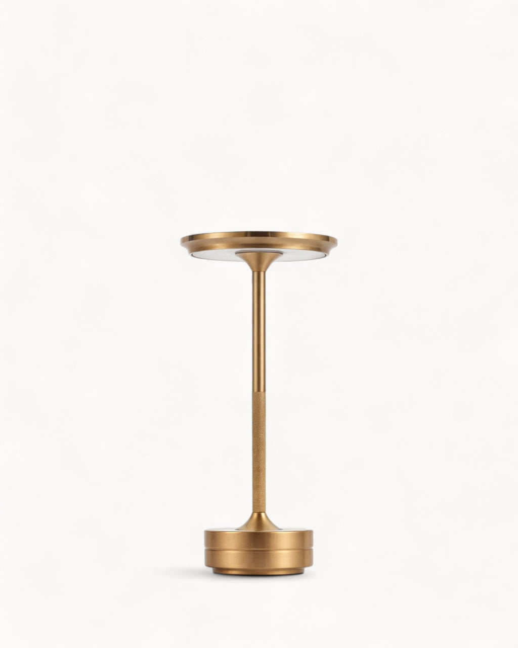 Luxlite Modern LED Table Lamp Brass Finish Dimmable Touch Control Rechargeable — Image 9