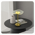 Modern Gold LED Table Lamp with Unique Design, Adjustable Brightness, Metal — Image 2