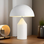 Modern Dome Table Lamp Metal Sleek Design Gold White Black — Image 2