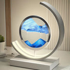 Dynamic Sand Art LED Table Lamp Modern Circular Kinetic Sculpture Adjustable Lighting — Image 14