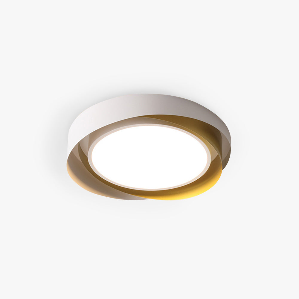 Modern LED Ceiling Light Fixture White Metal Minimalist Design — Image 18