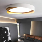 Modern LED Ceiling Light Fixture White Metal Minimalist Design — Main Image