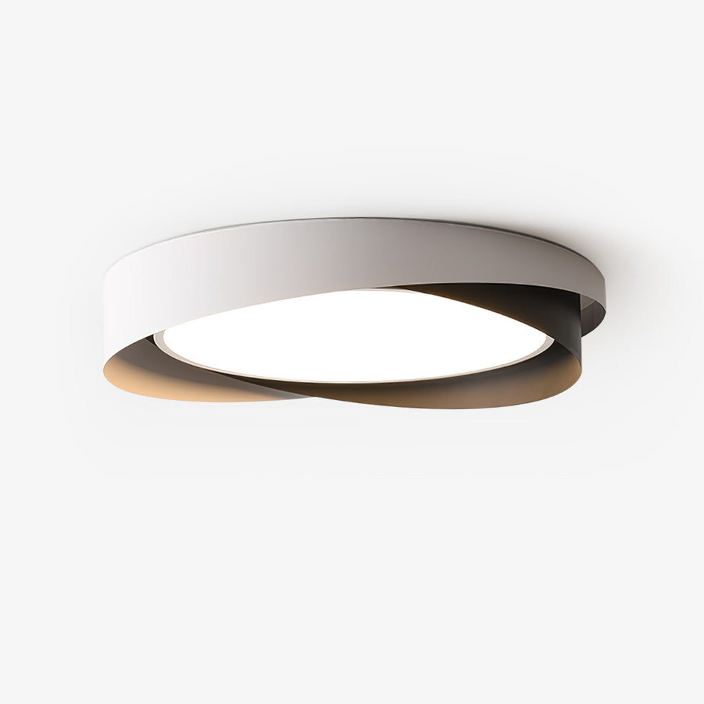 Modern LED Ceiling Light Fixture White Metal Minimalist Design — Image 5