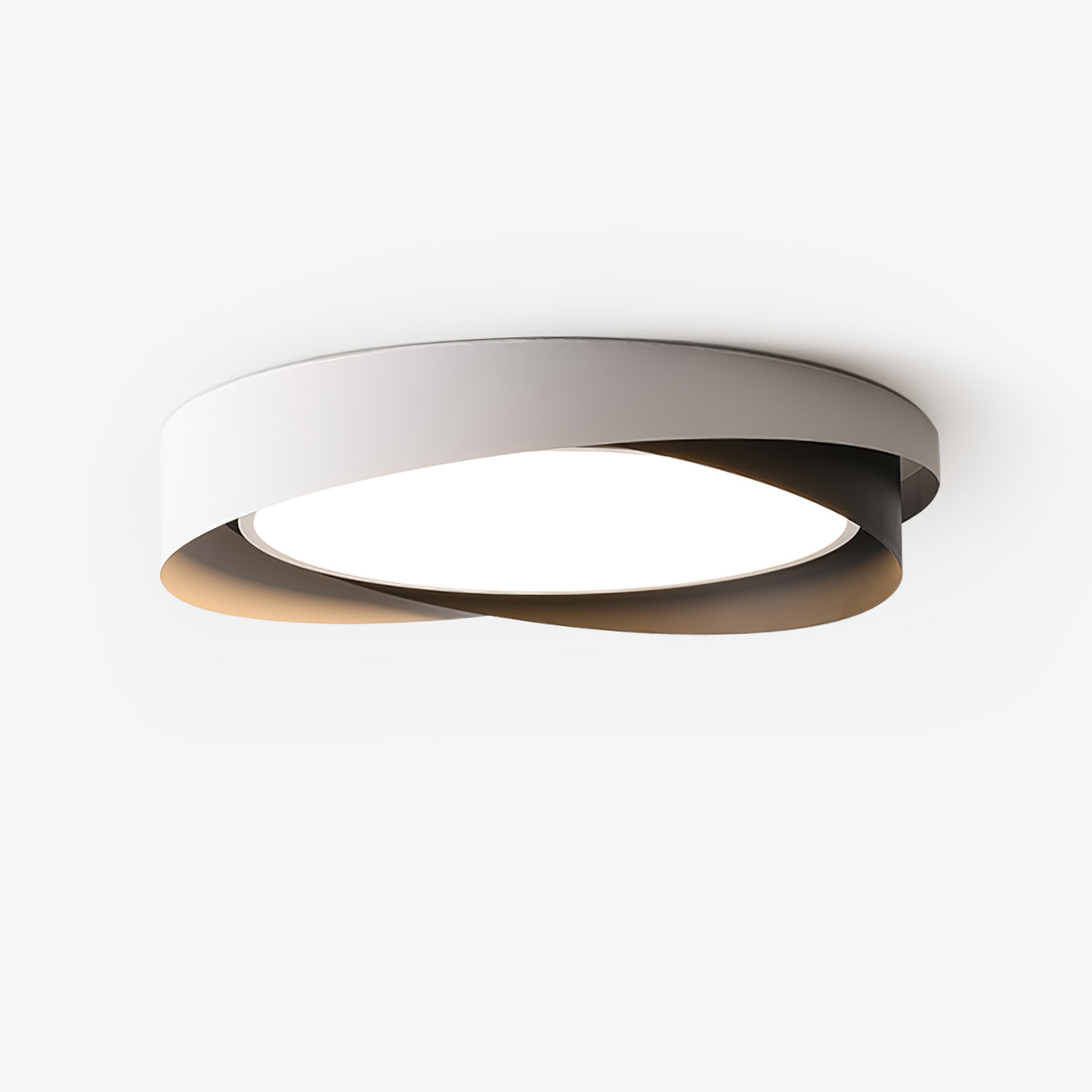 Modern LED Ceiling Light Fixture White Metal Minimalist Design — Image 5