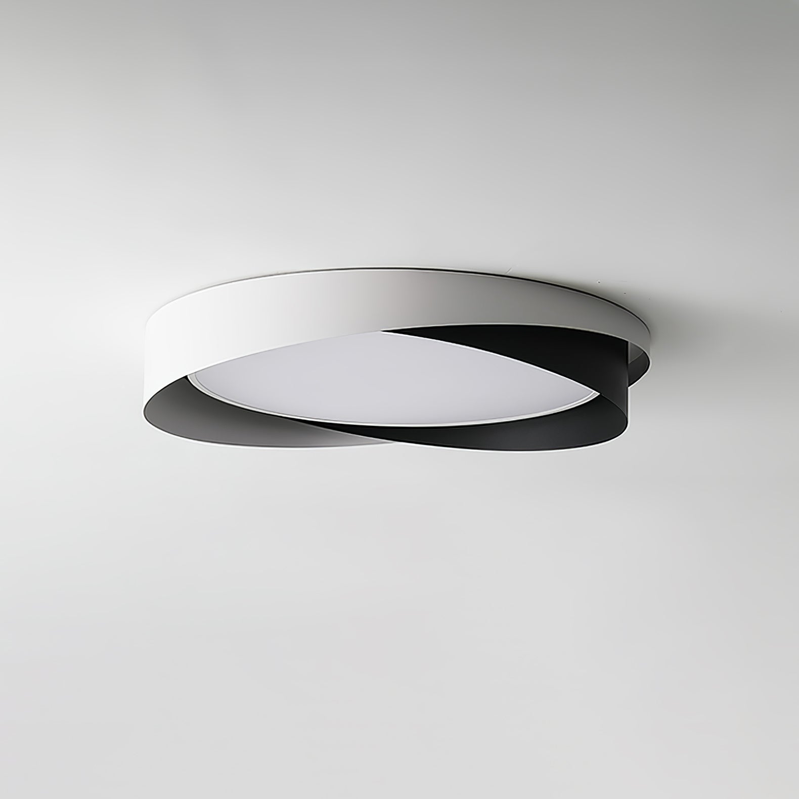 Modern LED Ceiling Light Fixture White Metal Minimalist Design — Image 8