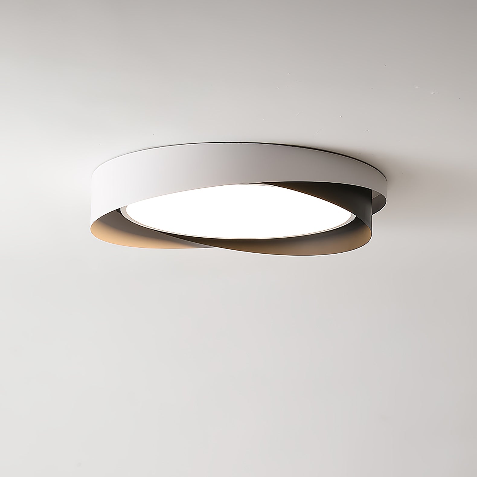 Modern LED Ceiling Light Fixture White Metal Minimalist Design — Image 32