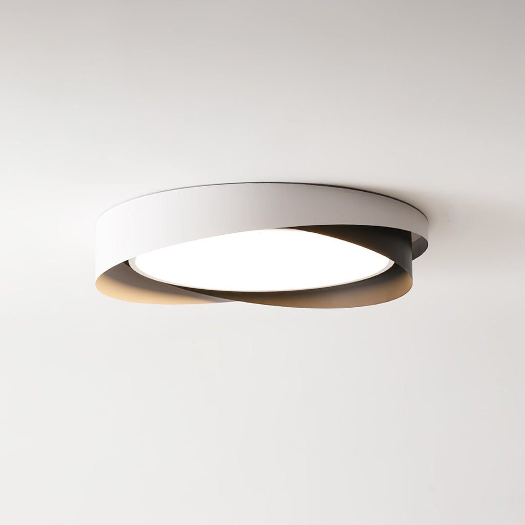 Modern LED Ceiling Light Fixture White Metal Minimalist Design — Image 3