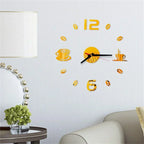 Modern 3D DIY Coffee Cup Wall Clock Acrylic Decorative Timepiece for Living Room Kitchen — Image 3