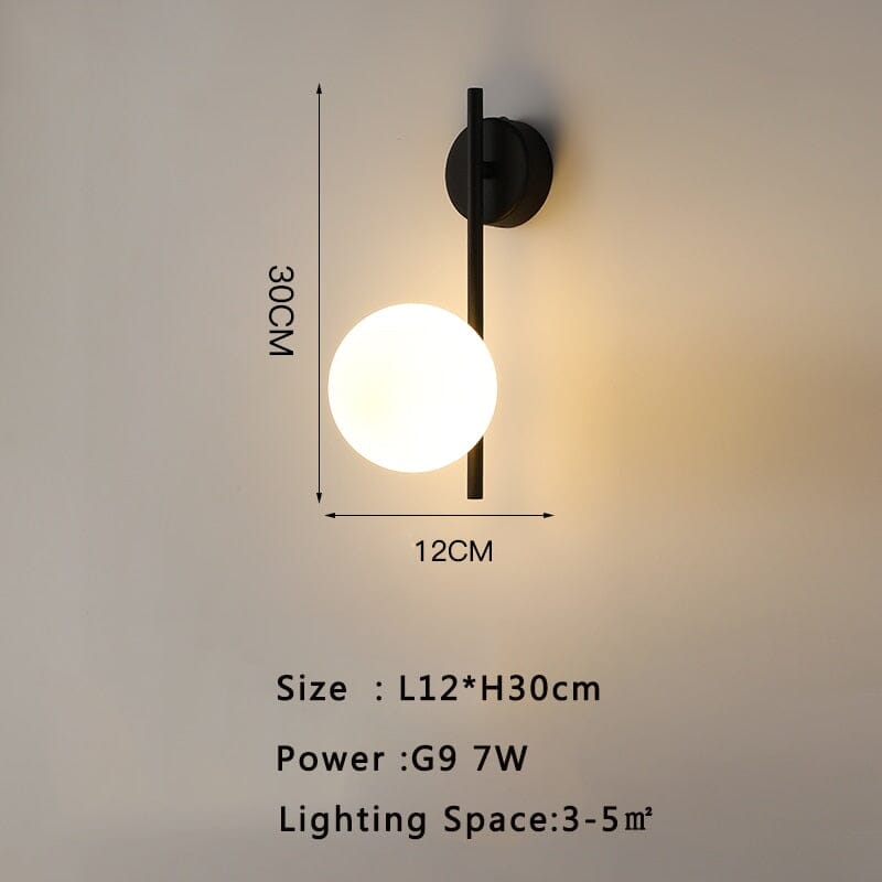 Nyra Modern Wall Sconce Light Fixture Gold Metal LED 30cm x 12cm — Image 9