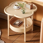 Stylish Cloud-Shaped Side Table with Storage, Beige & Green, 16.1" x 18.9" — Image 2