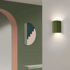Modern wall lamp, resin design, warm LED light