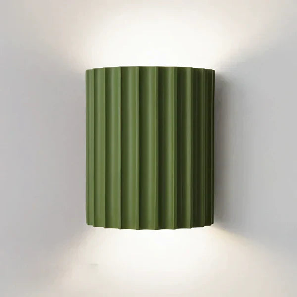 Modern wall lamp, resin design, warm LED light