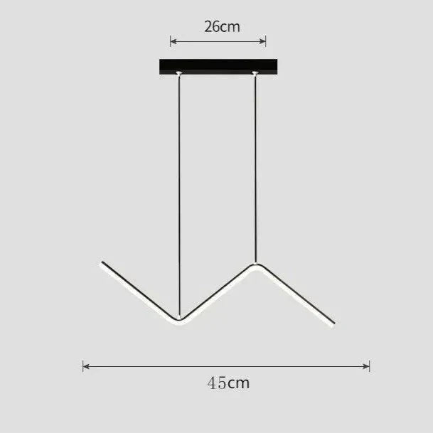 Contemporary LED Pendant Light Fixture - Black, Gold, White, Adjustable, 90cm — Image 7