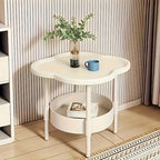 Stylish Cloud-Shaped Side Table with Storage, Beige & Green, 16.1" x 18.9" — Image 6
