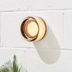 Contemporary Glass Wall Sconce Light Fixture - Amber, Smoke, Clear Options — Main Image