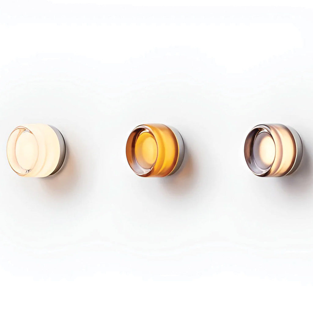 Contemporary Glass Wall Sconce Light Fixture - Amber, Smoke, Clear Options — Image 11