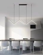 Contemporary LED Pendant Light Fixture - Black, Gold, White, Adjustable, 90cm — Image 5