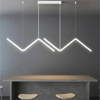 Contemporary LED Pendant Light Fixture - Black, Gold, White, Adjustable, 90cm — Image 4