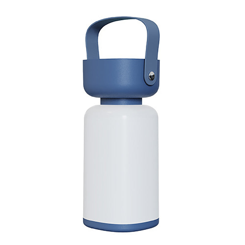 Portable LED Lantern Rechargeable USB Dimmable Brightness with Handle Blue Brown — Image 6