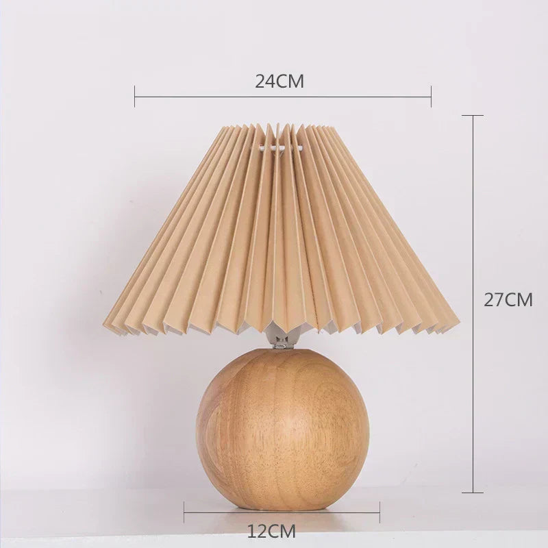 Ceramic Table Lamp with Pleated Fabric Shade, Pink, Modern Home Decor — Image 10