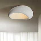 Modern Minimalist Ceiling Light Stone Texture LED Flush Mount Fixture — Main Image
