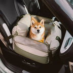 Funny Fuzzy Pet Car Seat Carrier Waterproof Nylon Mesh Beige Medium Dogs — Image 18