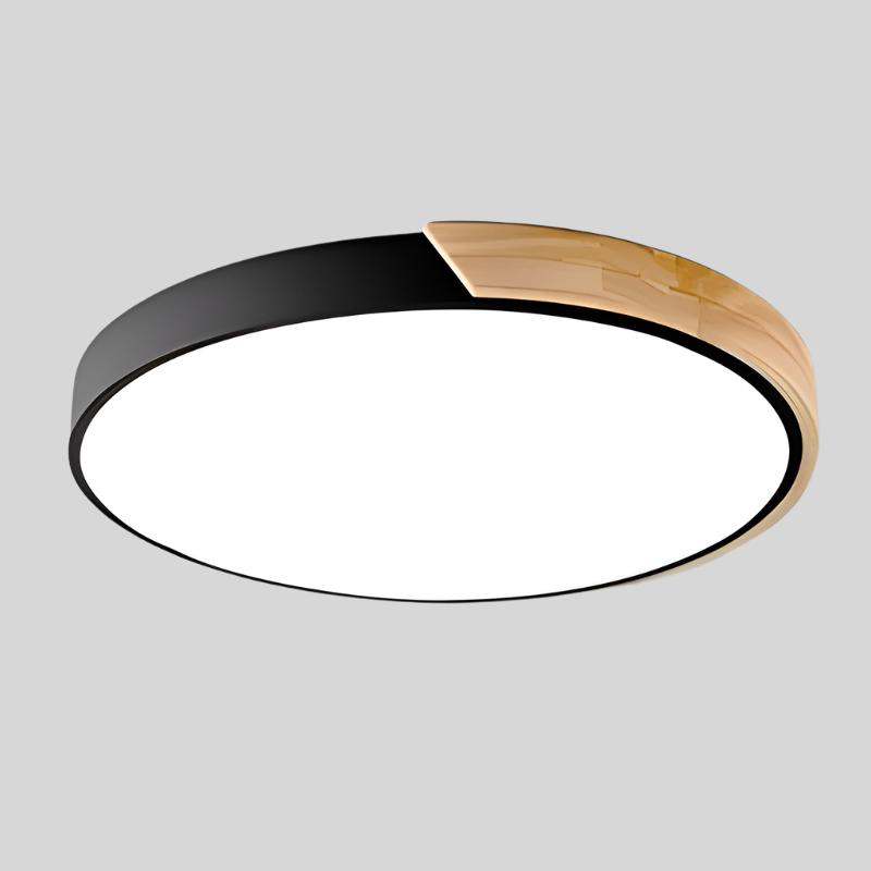 Modern LED Ceiling Light with Wooden Accent in Multiple Colors — Image 7
