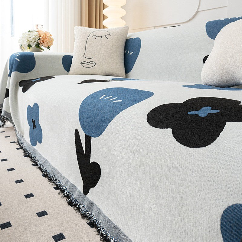 Floral Cotton Sofa Cover Decorative Couch Protector Multicolor — Image 7