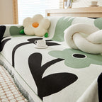 Floral Cotton Sofa Cover Decorative Couch Protector Multicolor — Main Image
