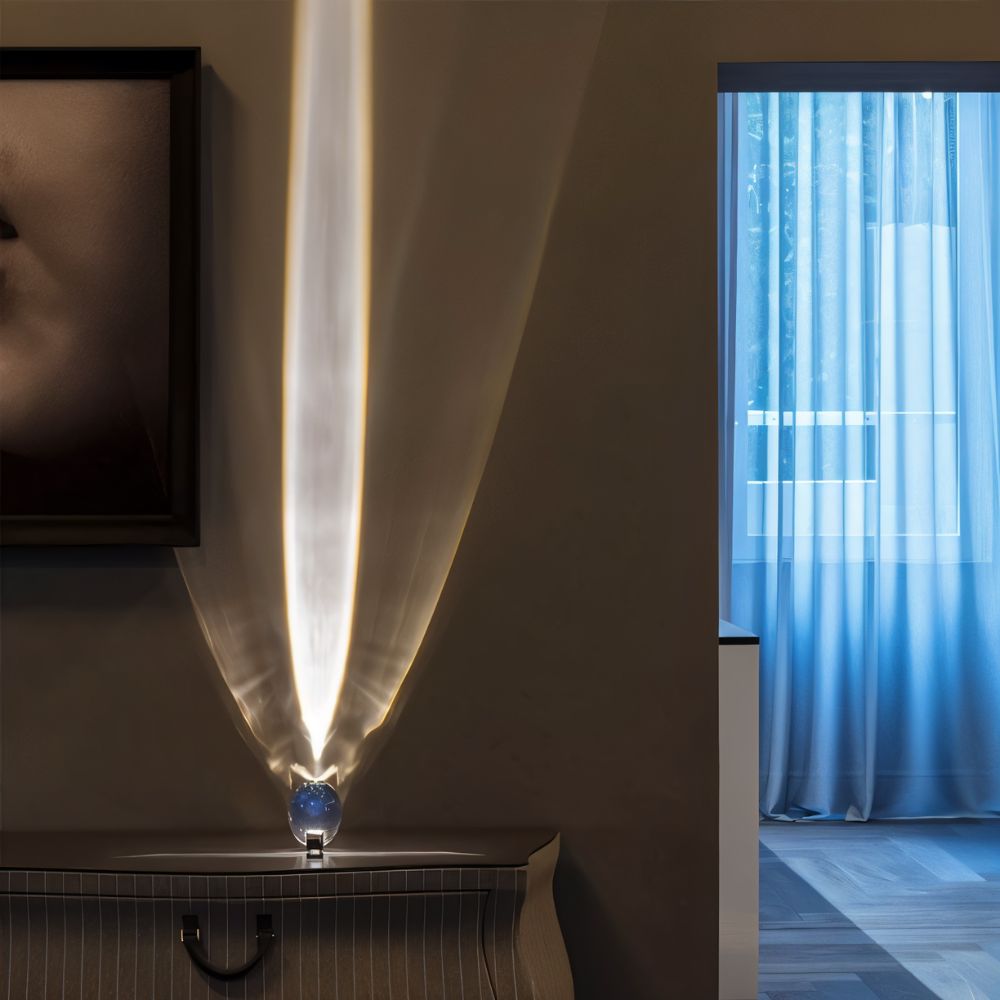 Modern Glass Prism Ambient Light Decorative Crystal LED Projector — Image 6