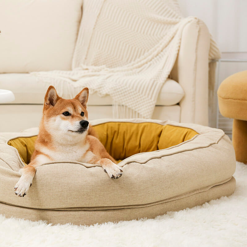 Funny Fuzzy Luxury Waterproof Pet Bed Soft Plush Cushion Anti-Slip Bottom — Image 23