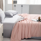 Luxury Reversible Comforter Set - Pink & Gray, Soft Microfiber, Queen Size — Image 5
