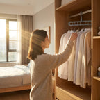 Space-Saving Multi-Layer Clothes Hanger Plastic Closet Organizer Gray for Shirts Coats Sweaters — Image 5