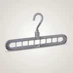 Space-Saving Multi-Layer Clothes Hanger Plastic Closet Organizer Gray for Shirts Coats Sweaters — Image 8