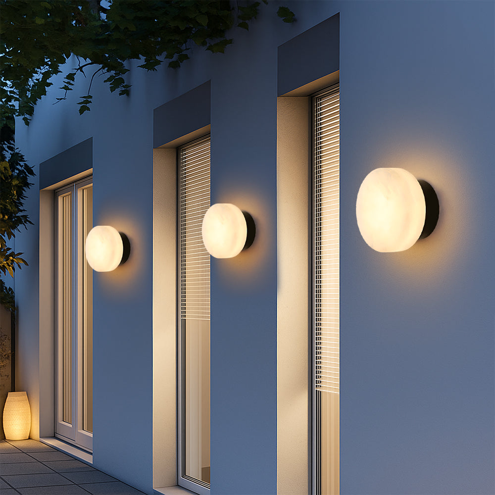 Marble LED Modern Wall Light for Outdoor Use